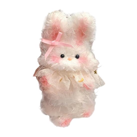 DIY Kitten Keychain Kit Fluffy Cat Plush Toy Craft with Step-by-Step Tutorial Soft Materials Pack for Handmade Bag Charm Cute Gift for Kids Adults