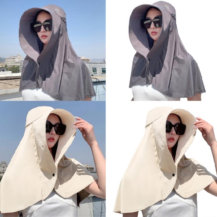 Outside Enthusiasts Ponytail Hat with Neck and Shoulder Cover Hat Teen Visor Hat