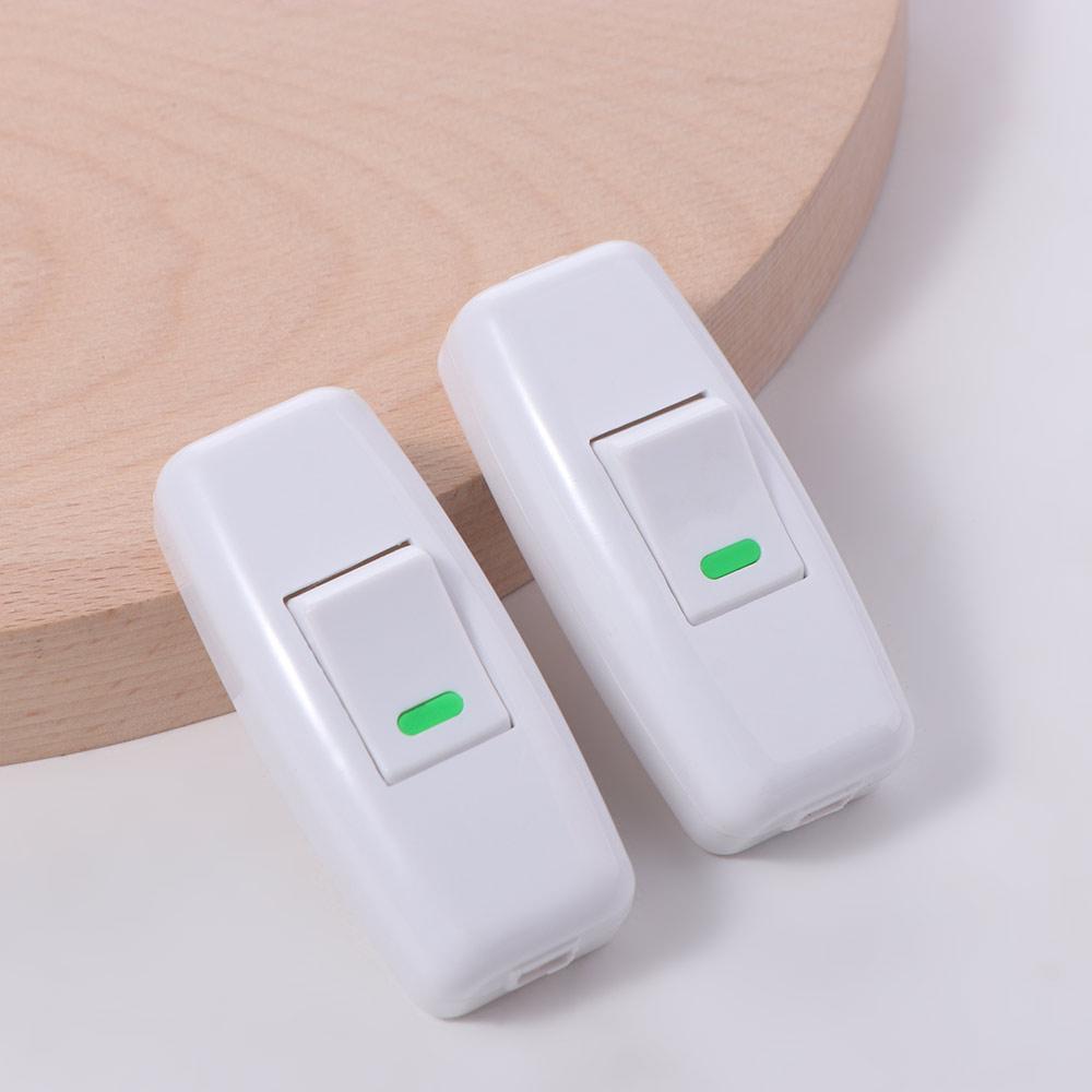 2pcs Classic Boat Shape Switch Plastic Light Switch Small Rocker Button  Desk Light