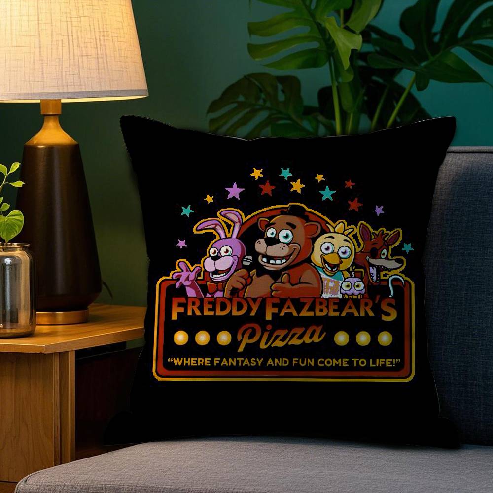Five NNights at FFreddys Pillow Case Plush Fabric Soft Double Sided Print Sofa Cushion Cover Throw Pillow Covers