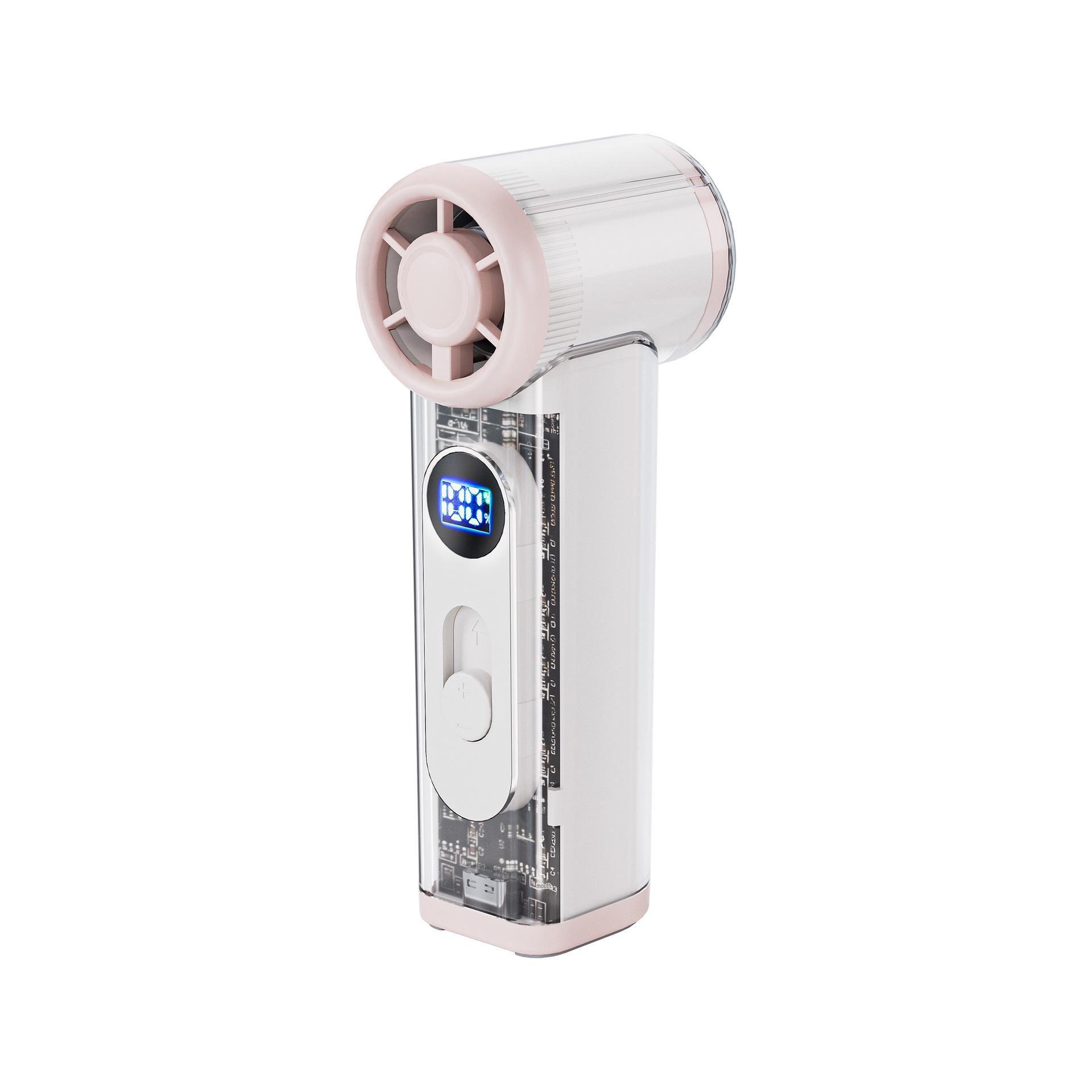 Portable High-Speed Mini Air Cannon Fan – Handheld Turbine Cooling for Desktop and Outdoor Use 50x37x122mm