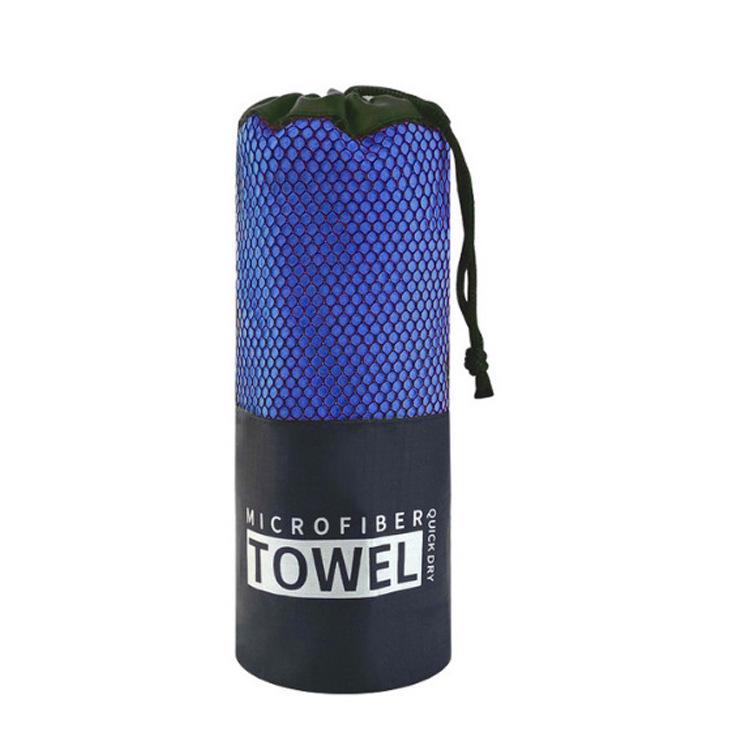 Quick-Drying Double-Sided Fleece Towel - Lightweight, Solid Color for Beach, Bath, or Sports.