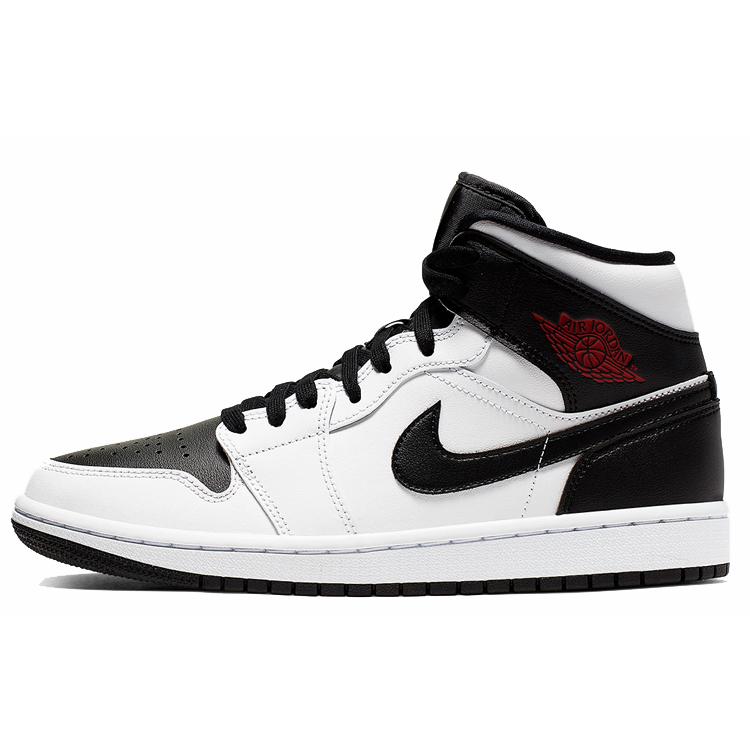 New JORDAN 1 Mid Reverse Black Toe Women's BQ6472-101