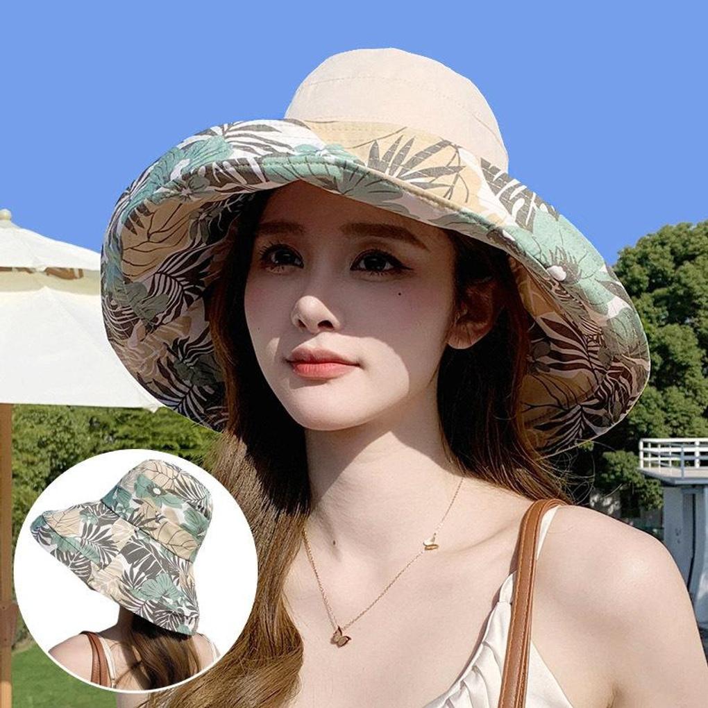 Women's Fashion Daily Trend Plant Reversible Bucket Hat