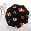 1pc Halloween Cats Automatic Open/close, Heavy-Duty Iron Frame & 8-Rib structure, Compact Folding Umbrella for Women/Men, All-Season Travel, Halloween