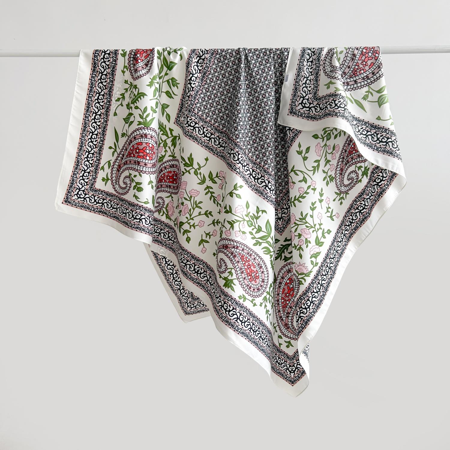 

130*130 см женский платок с цветочным узором пейсли большой квадратный Малайзия Женщины в наличии 130x130cm