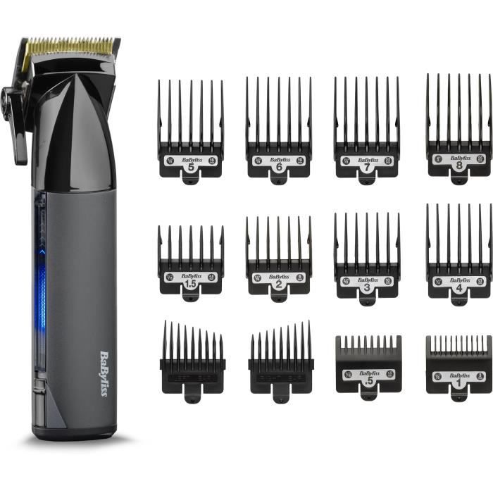 Tondeuse cheveux - BaByliss - E991E - Super-X Metal Series - Édition Spéciale avec lames en titane 12 accessoires