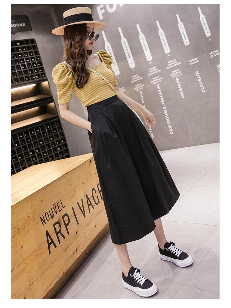 Women's Slimming Seven-Point Wide-Leg Culottes - 2022 Stylish Summer Drape Design