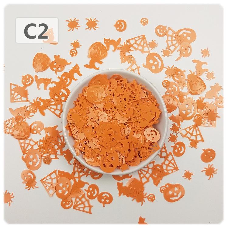 Yaleduo Halloween Skull Spider Pumpkin Sequin Accessories for Costume Photography