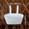 Iron Hanging Flower Pots Hanging Planters for Outdoor Plants Metal Railing Fence Planter with Drainage Holes and Hooks