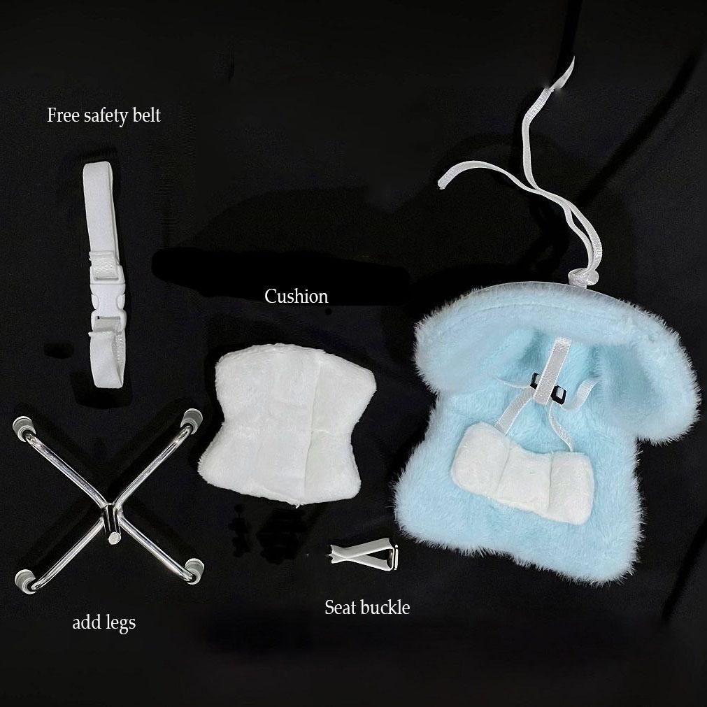 Car Doll Safety Seat for 17cm Cartoon Chair Model Car Seat Outlet Decor for Doll Car Interior Styling