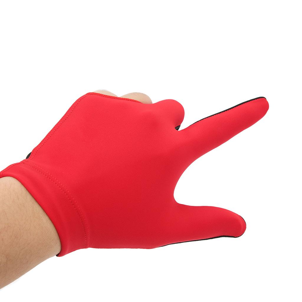 Left Hand Billiard Gloves Polyurethane Fiber Average Size Three Fingers Billiard Gloves for