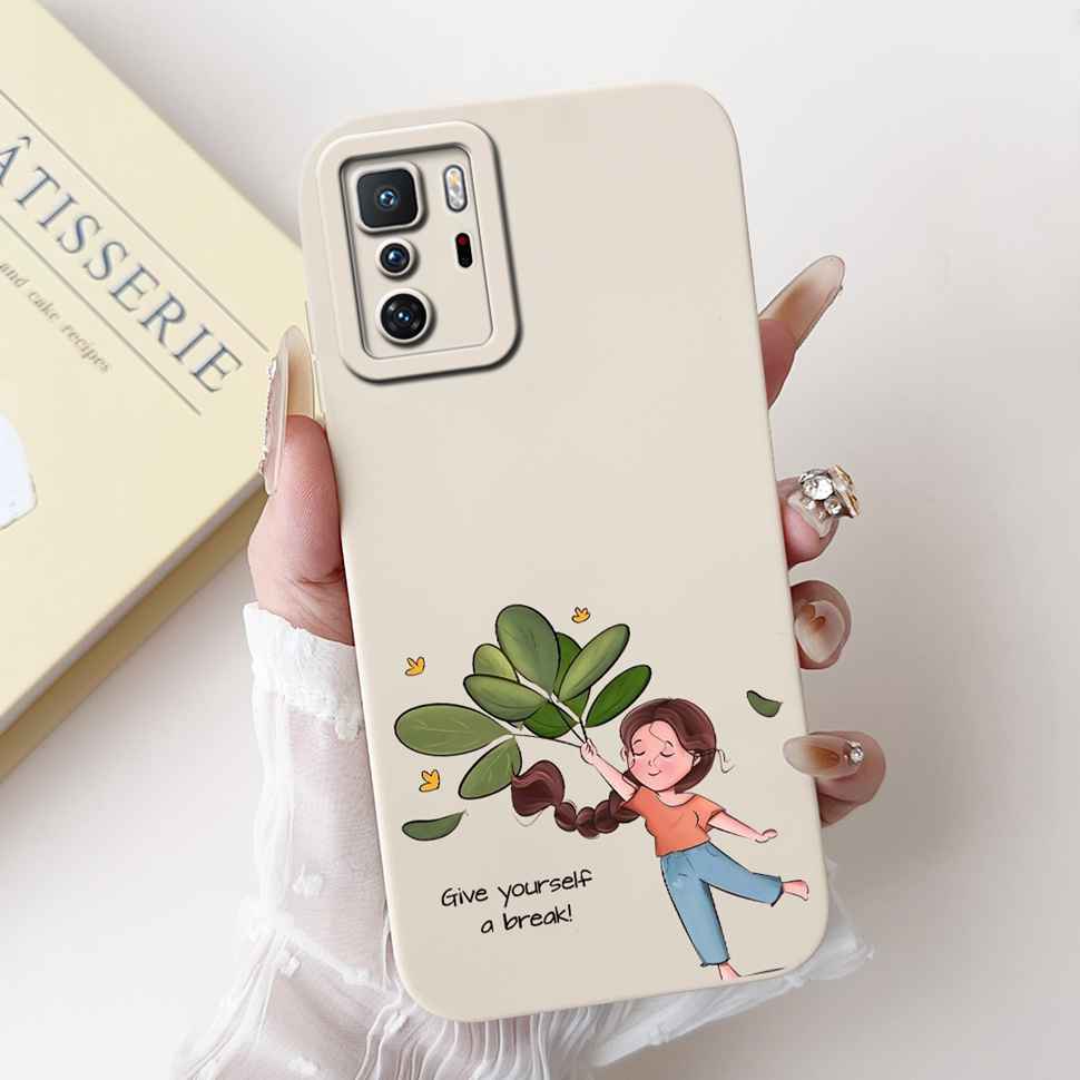 For  Xiaomi Redmi Note 10 Pro China Case Cute Cartoon Girl Cover Soft Silicone Phone Case For Xiaomi POCO X3 GT X3GT Full Bumper