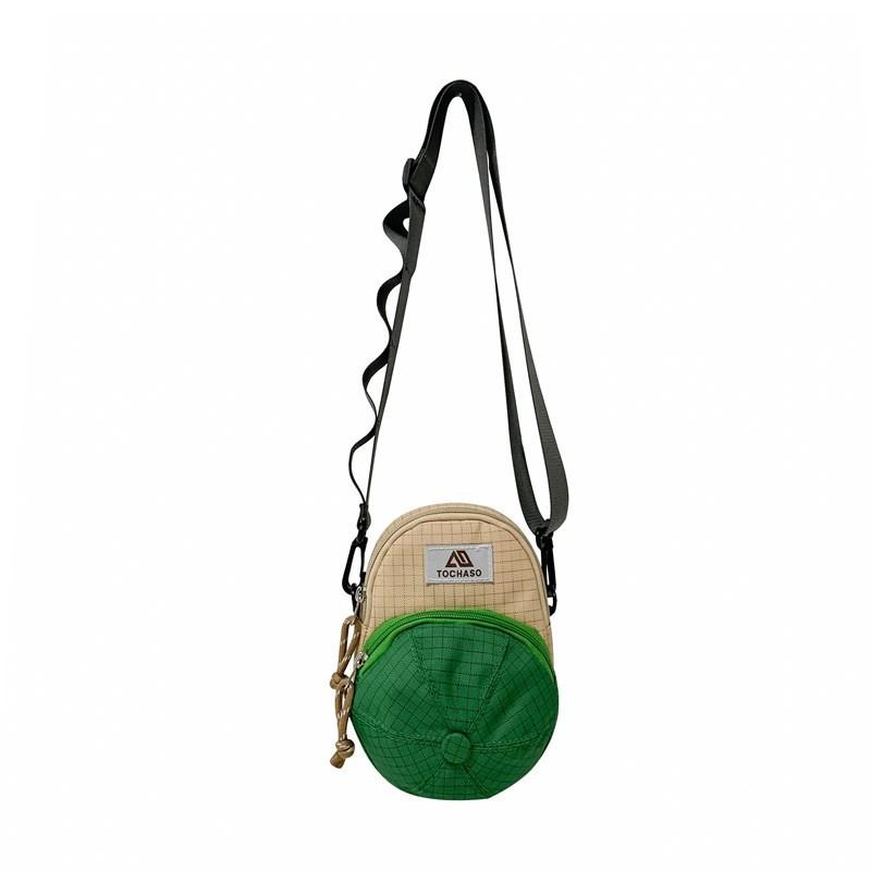 Color Double Checkered Children Shoulder Bag Outdoor Travel Casual Bag Crossbody