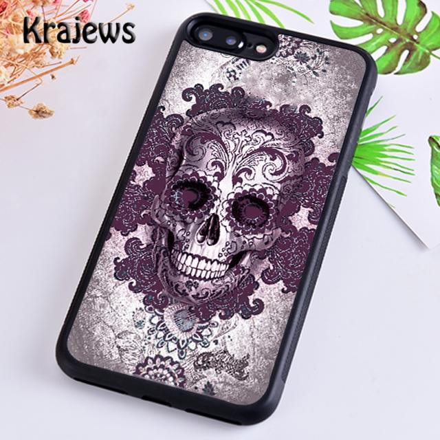 Krajews Skull with dimand eyes Phone Case Cover For iPhone 17 Air 16 15 14 plus 12 13 pro max coque Fundas