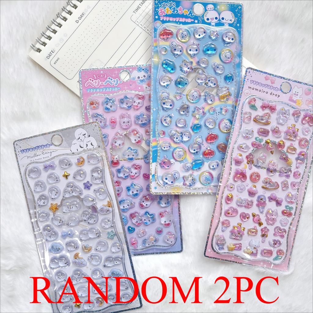 Hot New Relief animal 3D crystal stickers, DIY crafts, PVC cartoon animal stickers, decorative phone stickers