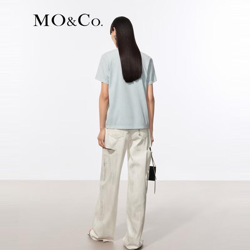 MO&Co. Enzyme Washed Dolphin Print T-Shirt