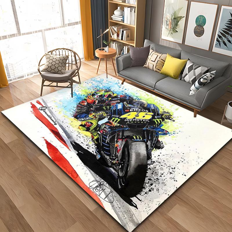 Motorcycle GP Mountain biking Speed Doormat Rug Carpet Mat Footpad Bath Mat Polyester Non-slip Kitchen Bedroom Washable