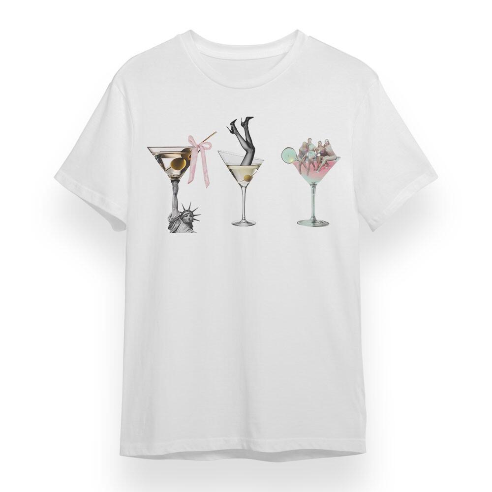 

Women s T-shirt With Funny Drink Graphic Unisex White 100% Cotton Plus Size Tee XL