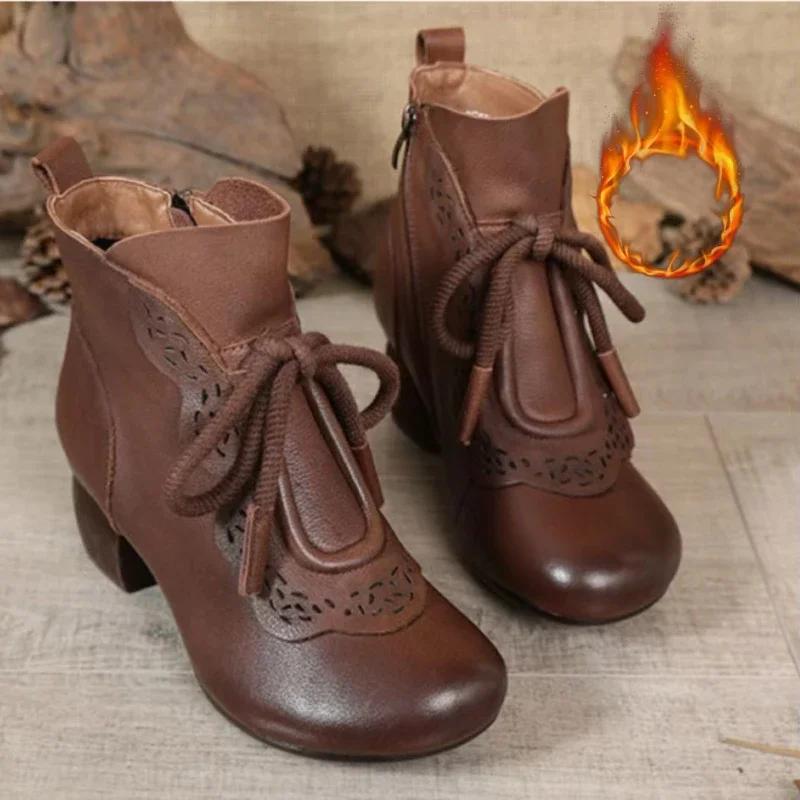 

Зимние женские ботинки из искусственной кожи, женская обувь, удобные женские ботинки для улицы, женские зимние ботинки, новые универсальные Sapato Feminino 40