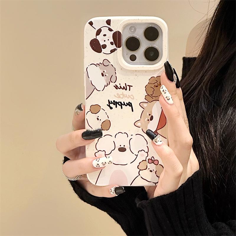 Zhitai iPhone 16/15/14/13/11 Protective Shell: Cute Cartoon Design for 15ProMax/78.