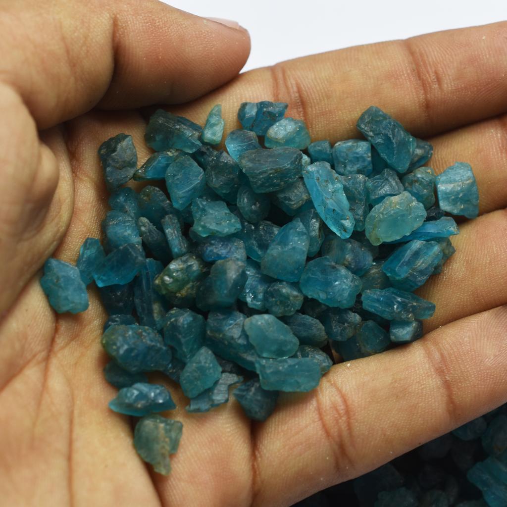 25 Ct CERTIFIED Raw Apatite Gemstone Natural Blue Uncut Rough Loose Gemstone