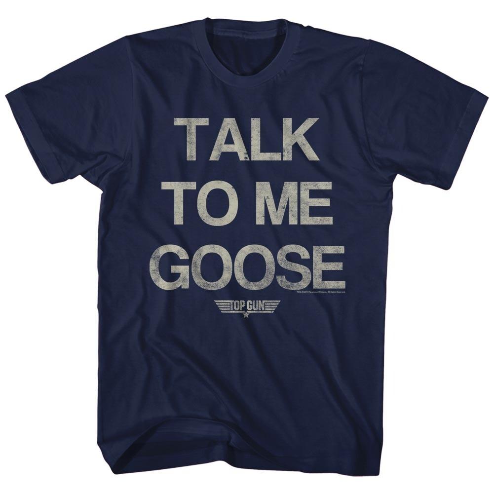 Top Gun Movie Talk To Me Goose Men T Shirt F14 Fighter Pilot L