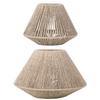 Woven Paper Rope Lamp Shade for Table Lamp Ceiling Fan Light Bulb Cover for Floor Light Lampshade for Bedroom Living Room Decor