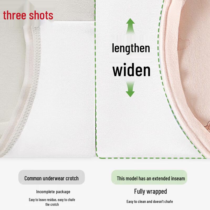 ThreeGun Women's 7A Antibacterial 100% Cotton Briefs - Light Color Series