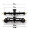 RC Car Front Axle Rr Axle Aluminum Alloy RC Axles Replacements for 1/24  al SCX24 90081  00005 C10  00006  00002 RC Car
