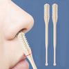 Doppelseitiges, schräg gestelltes Nasenhaarmesser aus Edelstahl, 2-teiliges Set