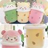 Cute Plush Milk Tea Bear Toy Pillow For Kids And Adults Soft And Cuddly