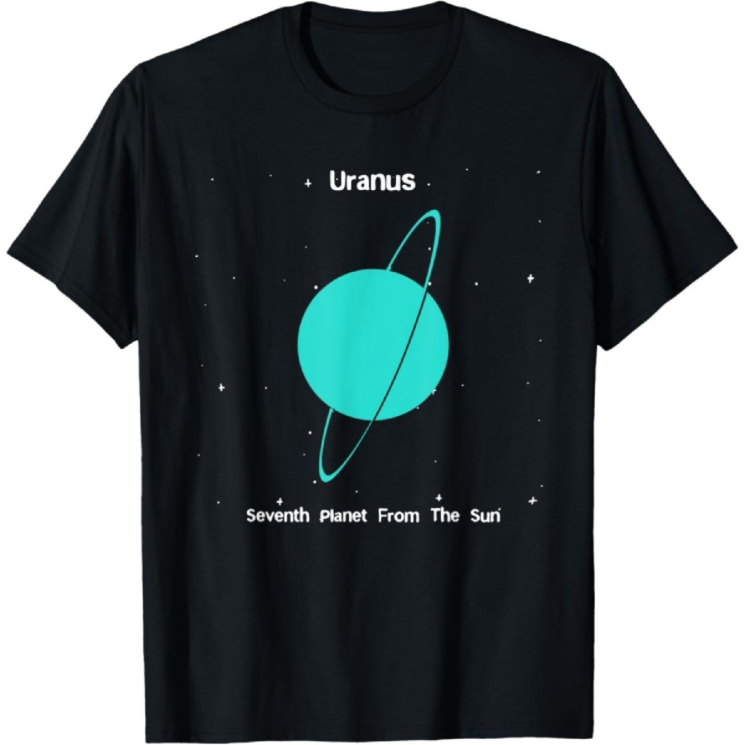 Uranus Seventh Planet From The Sun Space And Science Tee T-Shirt S