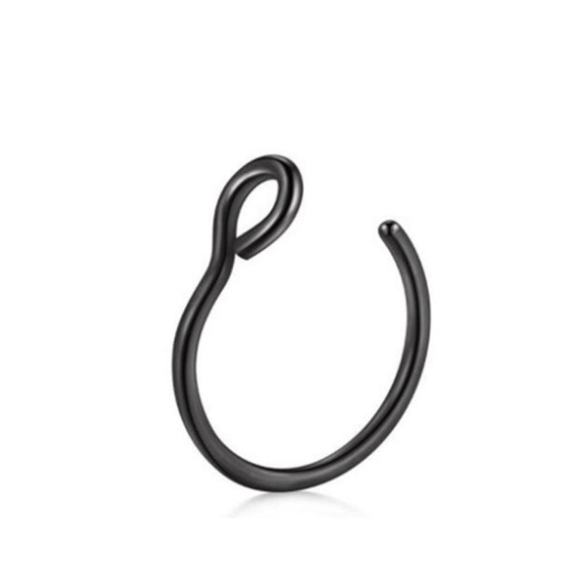 Beliebter C-förmiger hypoallergener Nasenring aus Edelstahl Piercingschmuck