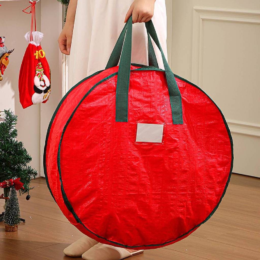 Christmas Storage Bag With Drawstring For Living Room Decor And Holiday Organizer