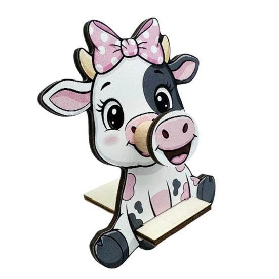 Cute Wooden Animal Glasses Holder, Cartoon Duck Dog Cow Sunglasses Display Stand, Desktop Eyeglass Holder Rack for Home Office Desk Decor F