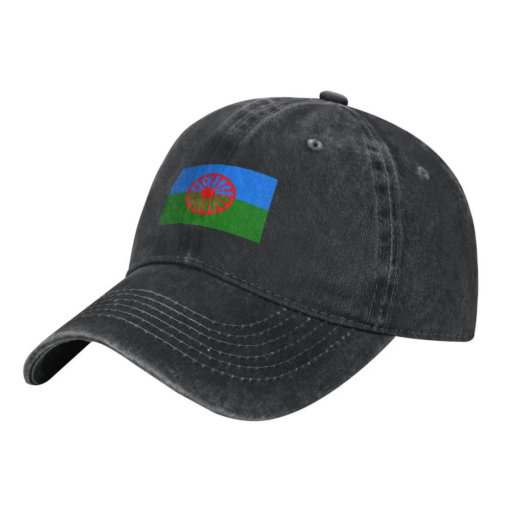 Love Gypsy Flag Roma Unisex Retro Denim Washed Baseball Caps For Men  Cowboy Sunscreen Hats Hiking Peaked Cap