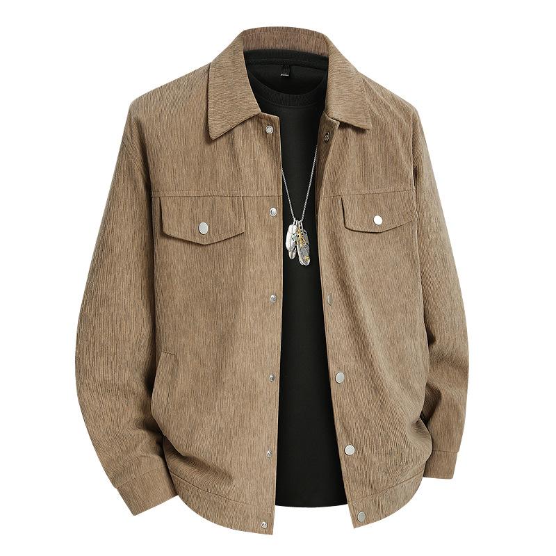 

Вельветовая куртка мужская осенне-зимняя большого размера 8XL кофейный