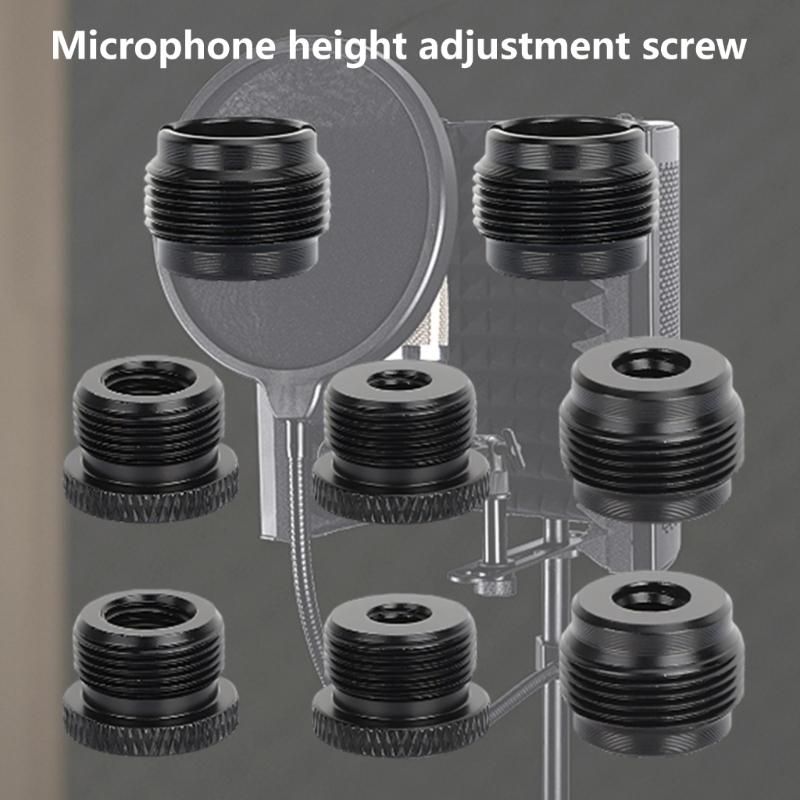 Microphone Stand Adapter 3/8 5/8 1/4 Thread Adapter for Microphone Boom Stand Mount Musical Instrument Accessories