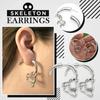 Party Fashion Design Skull Stud Earrings Hollow Skeleton Ear Stud Women Earrings Korean Earrings