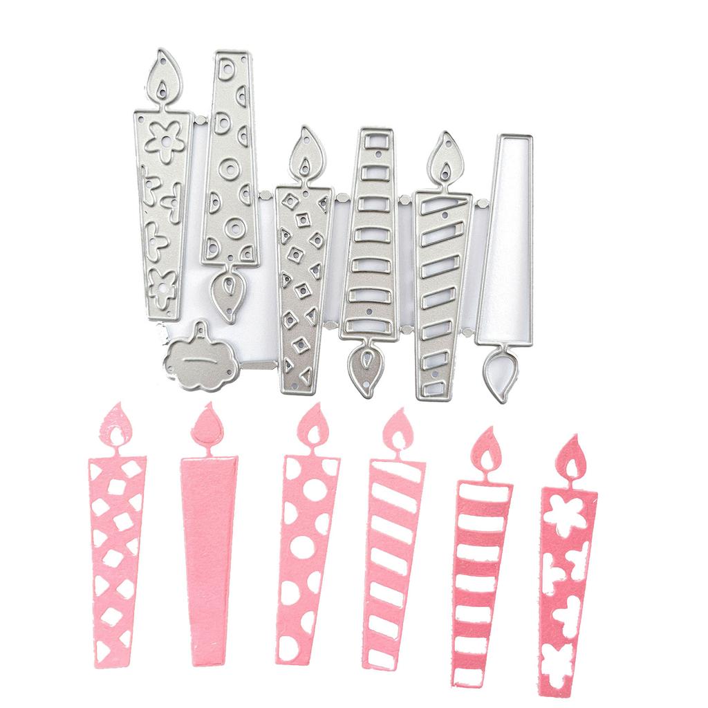 Candle Metal Cutting Dies Scrapbooking Stencil Die Cuts Card Embossing DIY Photo Album Template Mold Decoration Craft
