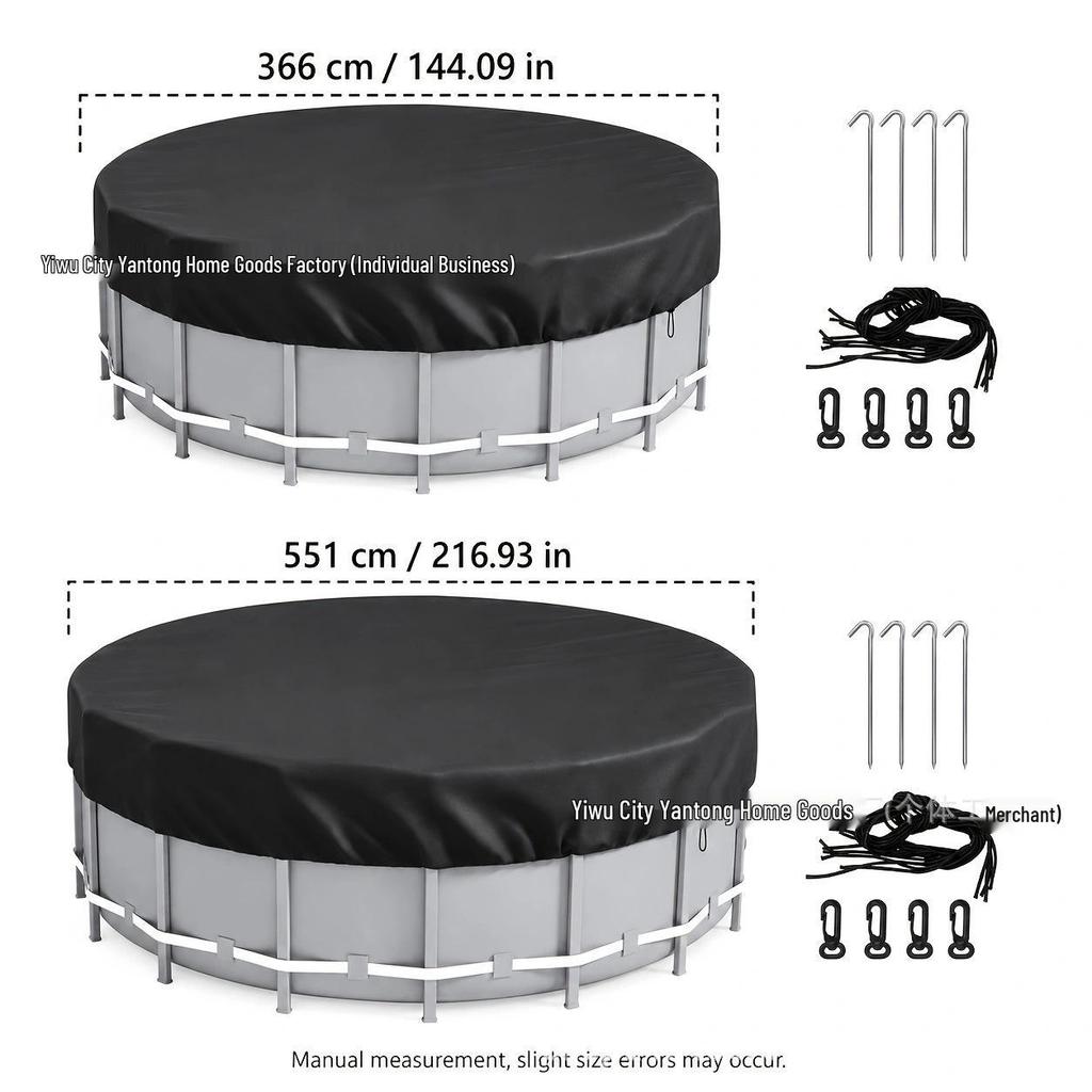 Waterproof UV Resistant Swimming Pool Cover: Windproof, Dustproof, and Outdoor Rainproof Protection