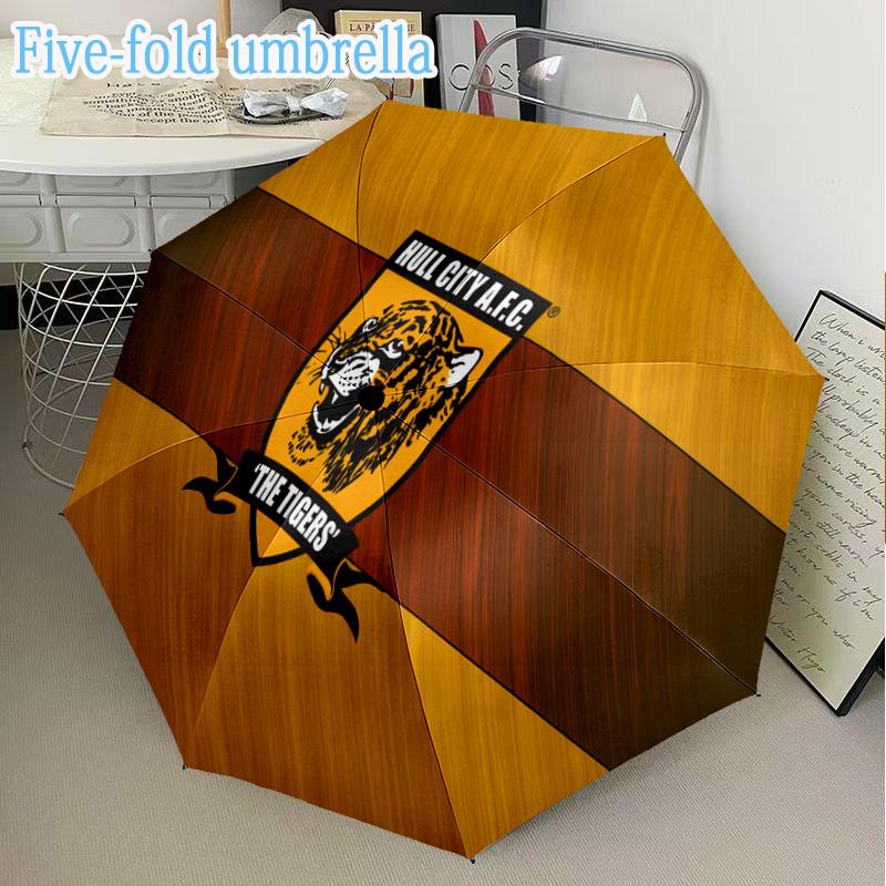 Strength And Courage Hull Mini Five-Fold Lightweight Umbrella, Eight-Bone Frame, for Home Travel and Outdoor Use in Any Season Fan Gifts