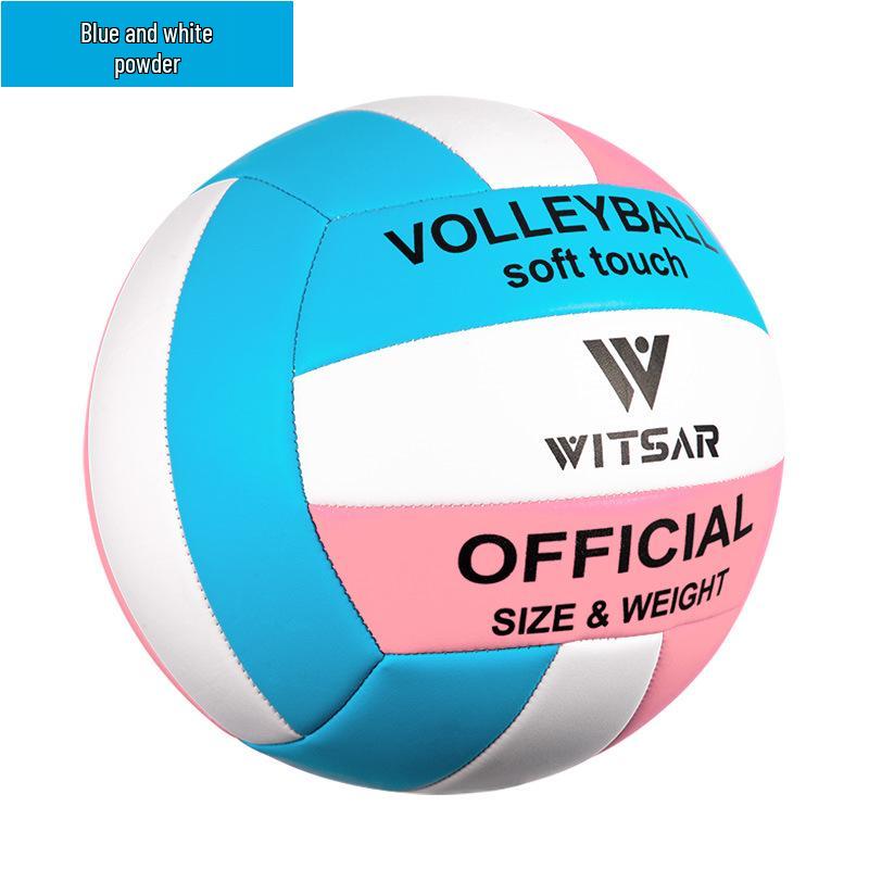 Machine-Sewn Volleyball for Middle School Exam, Size 5 - Ideal for Indoor/Outdoor Competitions for Men and Women