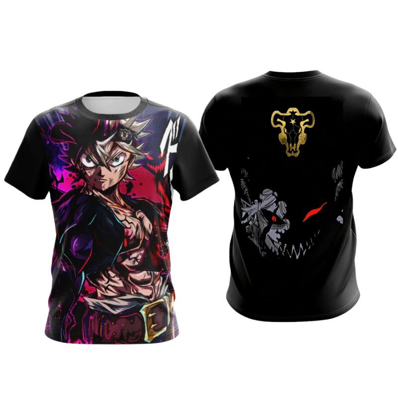 Black Clover Asta 3D T-Shirt For Men Women Kids Summer Sports Anime Tee Outdoor casual fashionable