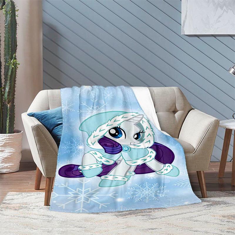 Rarity Little Pony Blanket Suitable All Seasons Soft Comfortable Sofa Office Home Blanket Holiday Gift Blanket Suitable For All Seasons Blanket