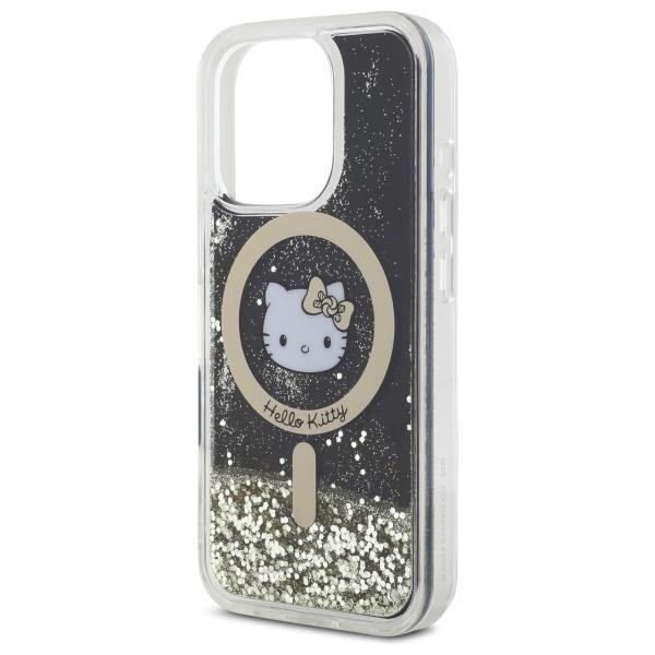 Hello Kitty Hkhmp16Xlgdik Iphone 16 Pro  Max 6.9 Czarny Złoty/Black Gold Hardcase Liquid Glitter Fever Magsafe