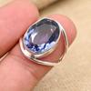 Iolite Gemstone Ručně vyráběné 925 Sterling Silver Prsten šperky na Vánoce