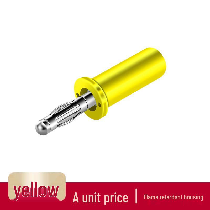 Jack Banana 4mm Laiton Nickelé Tête Lanterne pour Instruments Industriels