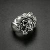 Adjustable Open Skull Ring Vintage Pirate Style Copper Statement Jewelry Men Women